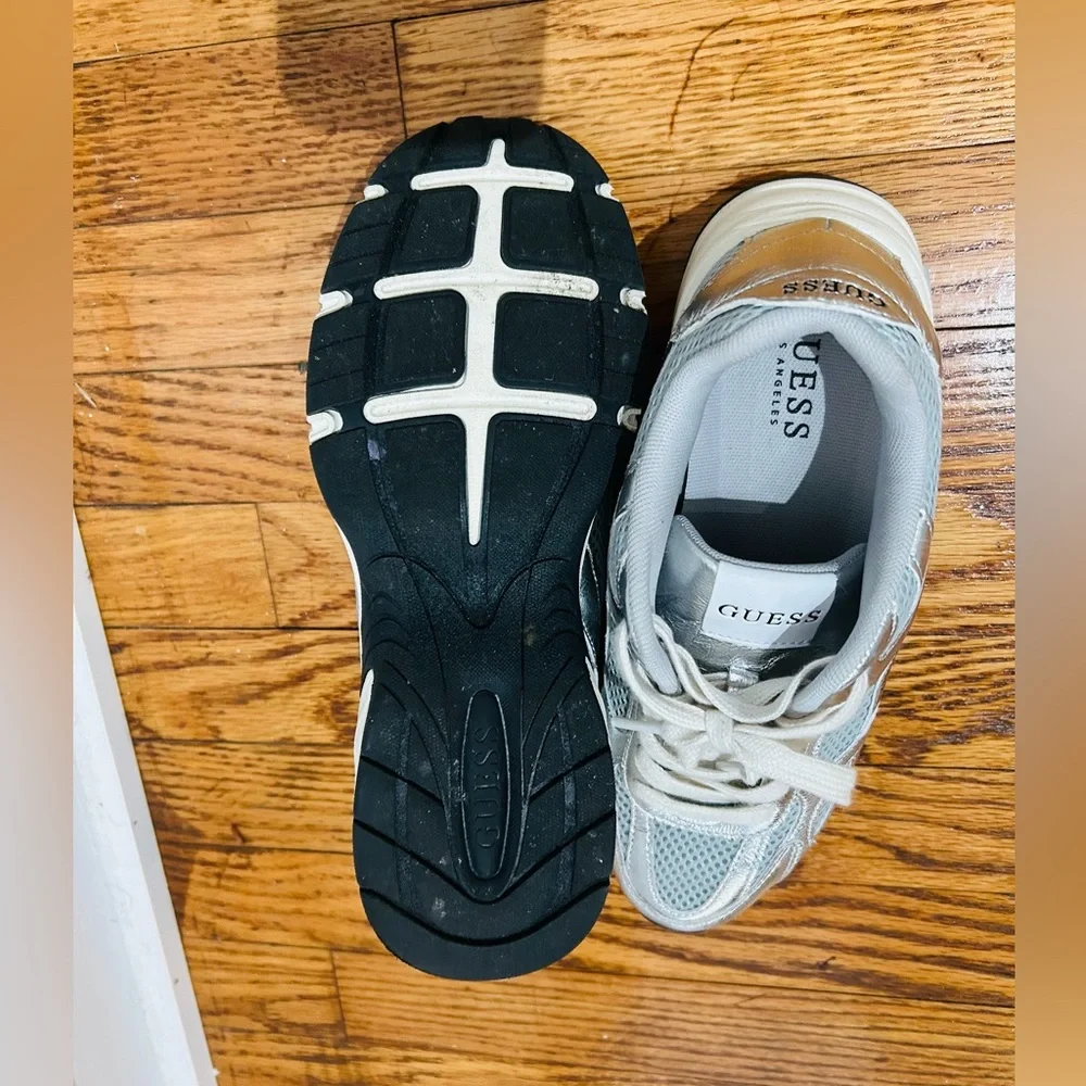 GUESS Silver Sneakers - Picture 6 of 9